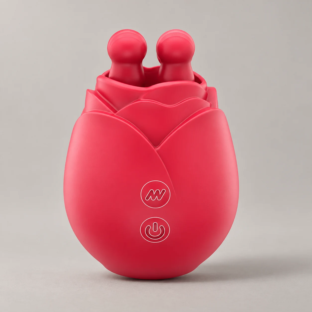 玫瑰雙頭按摩器的 AI 商品展示圖